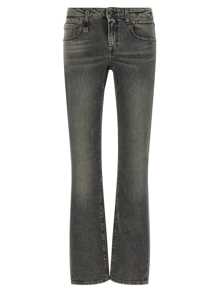 R13 Sample Sale | R13 Black Cotton Bootcut Jeans - | Designer outlet