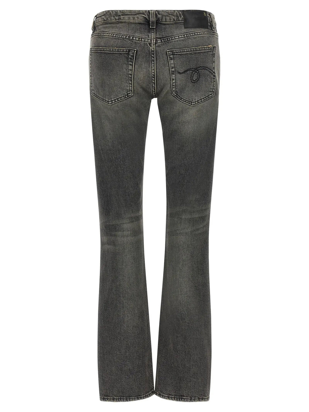 R13 Sample Sale | R13 Black Cotton Bootcut Jeans - | Designer outlet