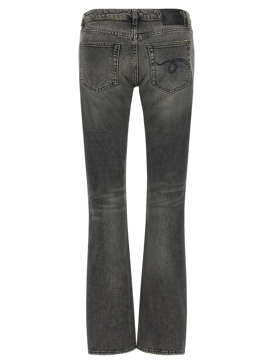 R13 Sample Sale | R13 Black Cotton Bootcut Jeans - | Designer outlet