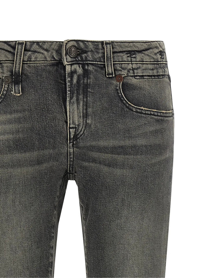 R13 Sample Sale | R13 Black Cotton Bootcut Jeans - | Designer outlet