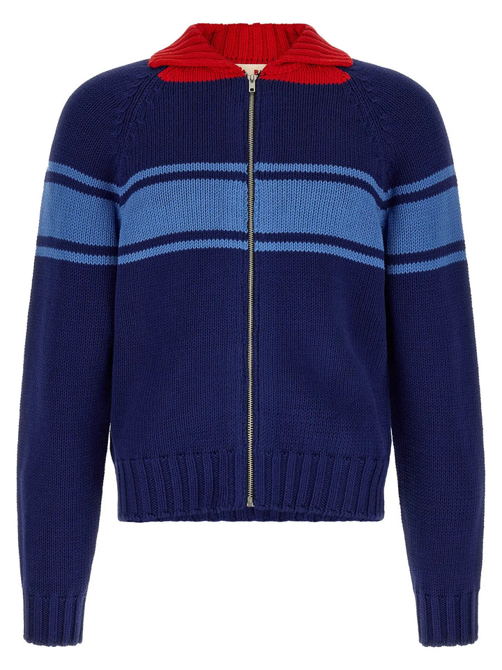 Marni Sample Sale | Marni Blue Cotton Cardigan - | Designer outlet