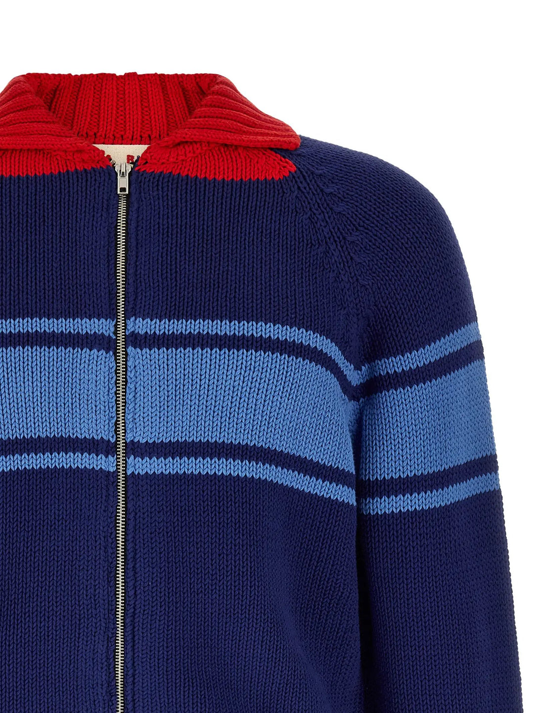 Marni Sample Sale | Marni Blue Cotton Cardigan - | Designer outlet