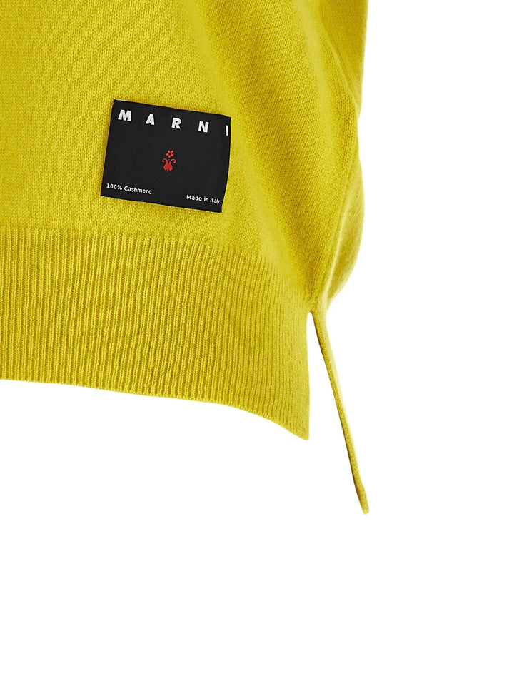 Marni Sample Sale | Marni Bicolor Cashmere Polo Shirt - | Designer outlet