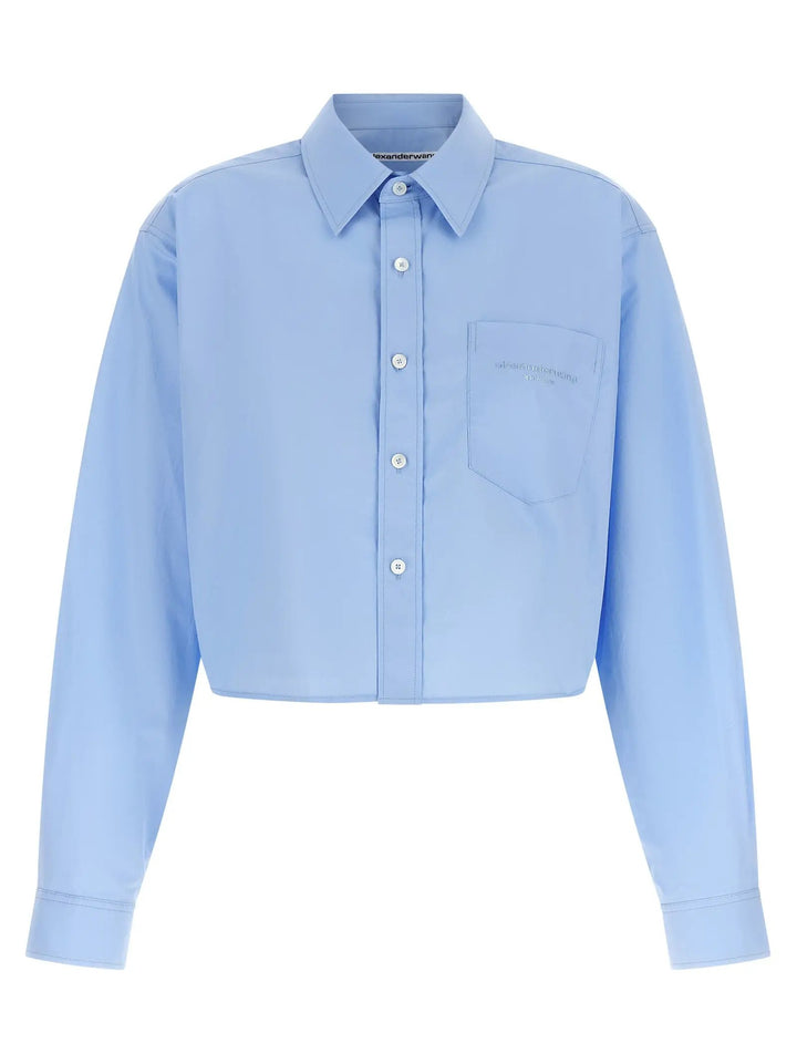 Alexander Wang Sample Sale | Alexander Wang Blue Cotton Blouse - | Designer outlet