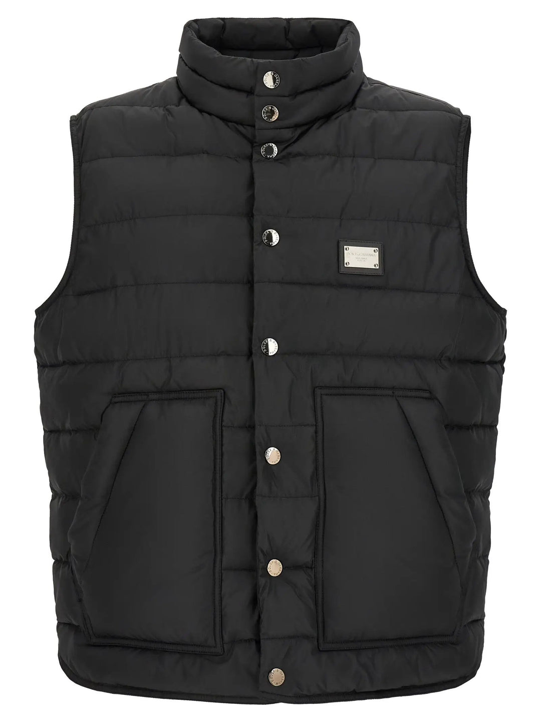 Dolce &amp; Gabbana Sample Sale | Dolce &amp; Gabbana Black Polyester Sleeveless Jacket - | Designer outlet