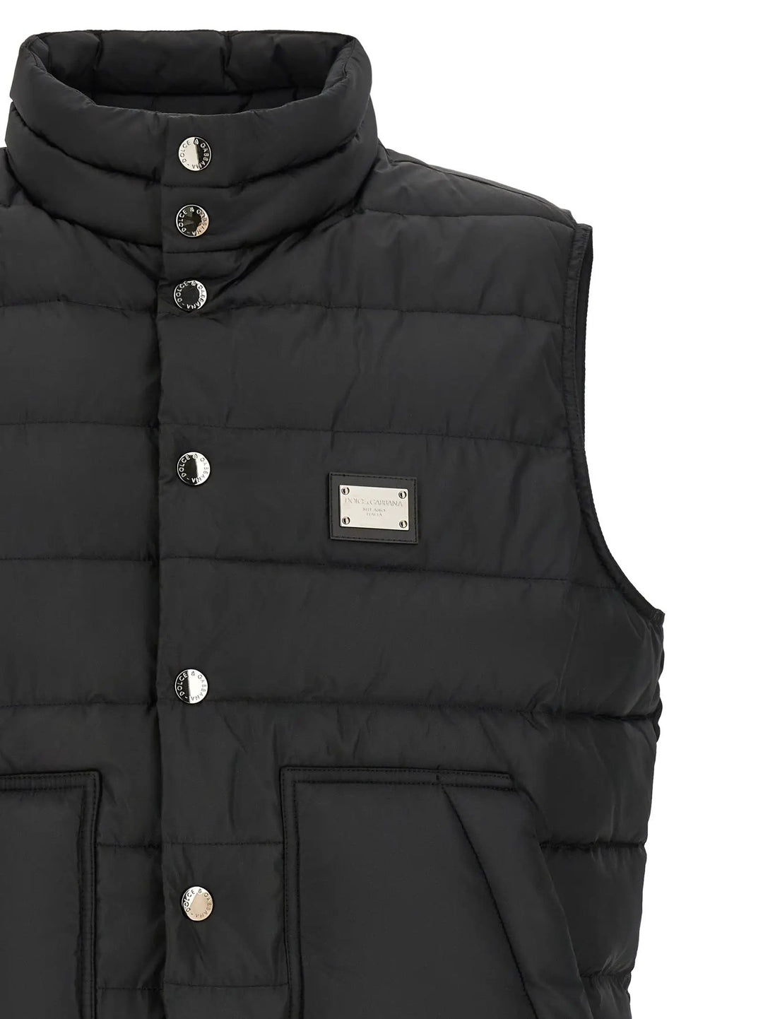Dolce &amp; Gabbana Sample Sale | Dolce &amp; Gabbana Black Polyester Sleeveless Jacket - | Designer outlet