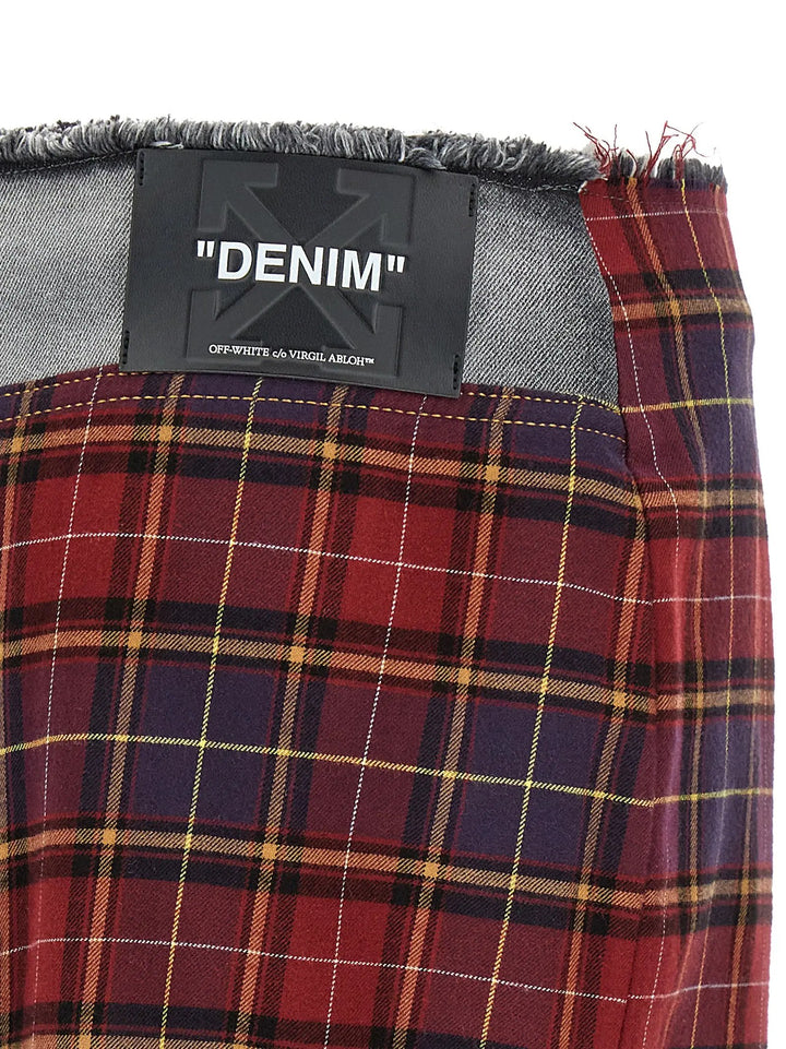 Off-White Sample Sale | Off-White Multicolor Cotton Midi Skirt - | Designer outlet