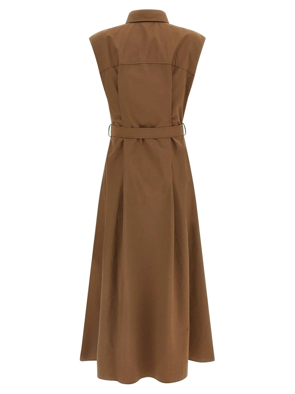 Brunello Cucinelli Sample Sale | Brunello Cucinelli Brown Cotton Midi Dress - | Designer outlet