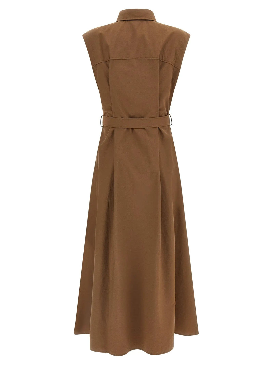 Brunello Cucinelli Sample Sale | Brunello Cucinelli Brown Cotton Midi Dress - | Designer outlet