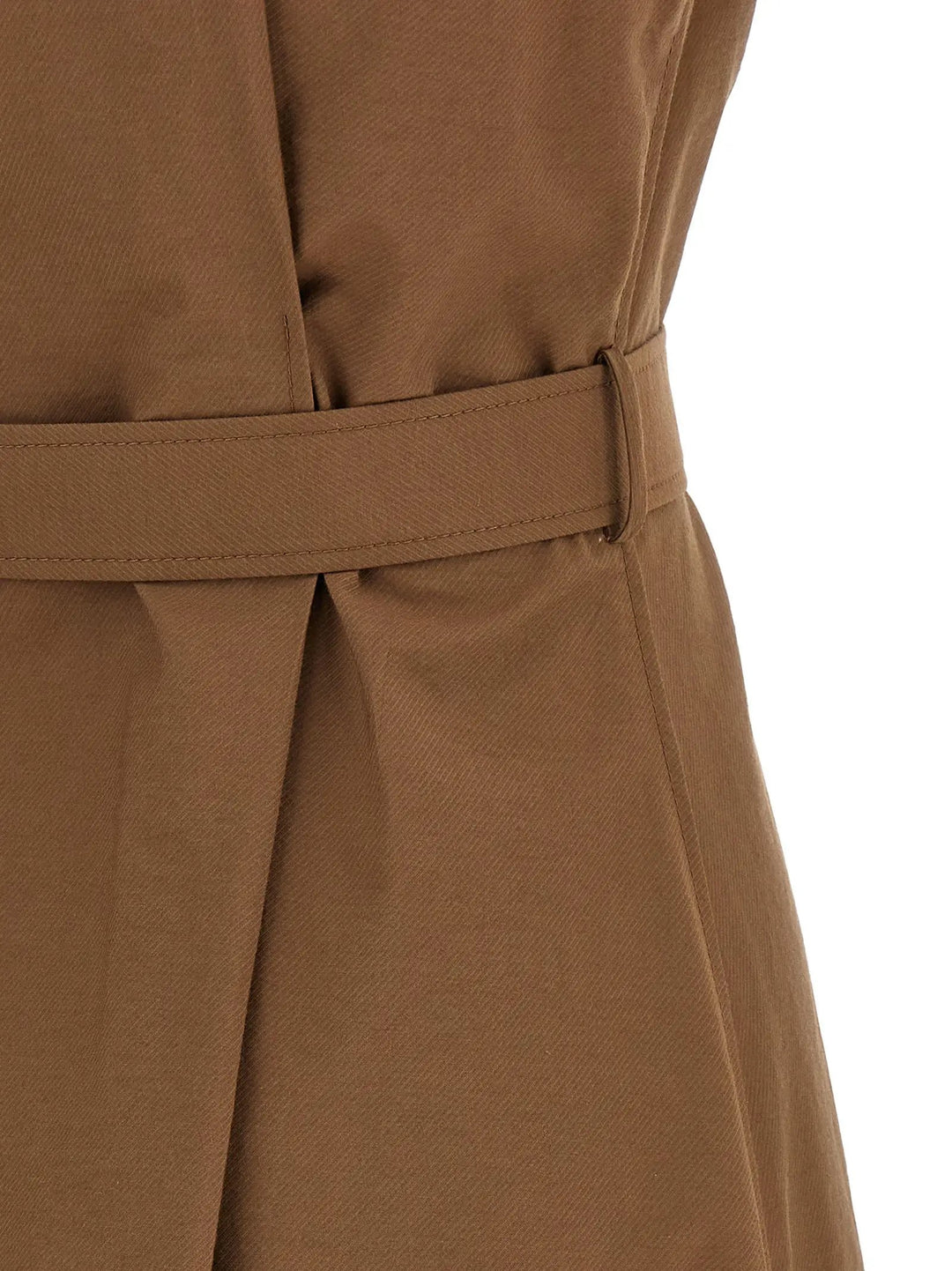 Brunello Cucinelli Sample Sale | Brunello Cucinelli Brown Cotton Midi Dress - | Designer outlet