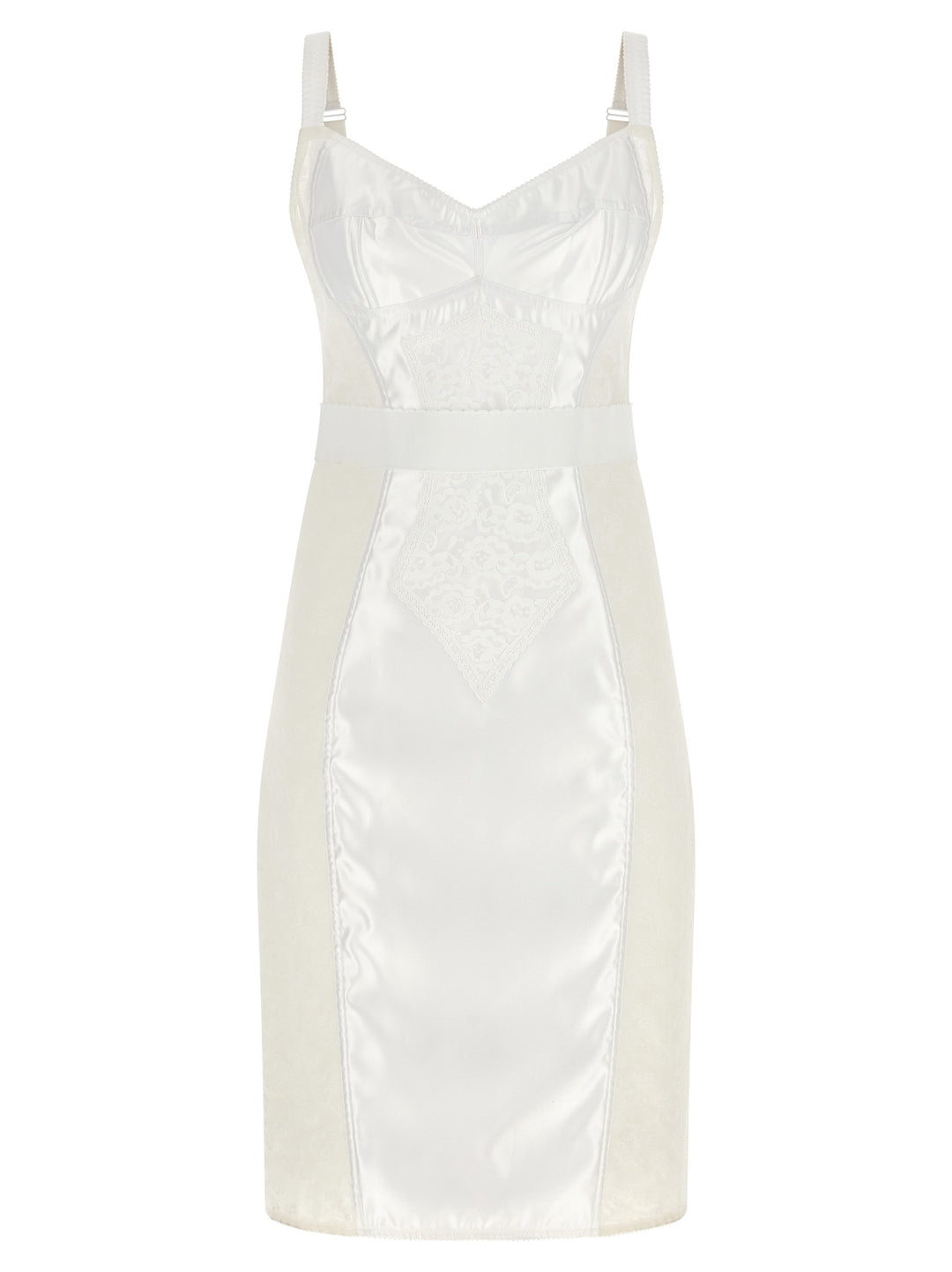Dolce &amp; Gabbana Sample Sale | Dolce &amp; Gabbana White Polyamide Midi Dress - | Designer outlet