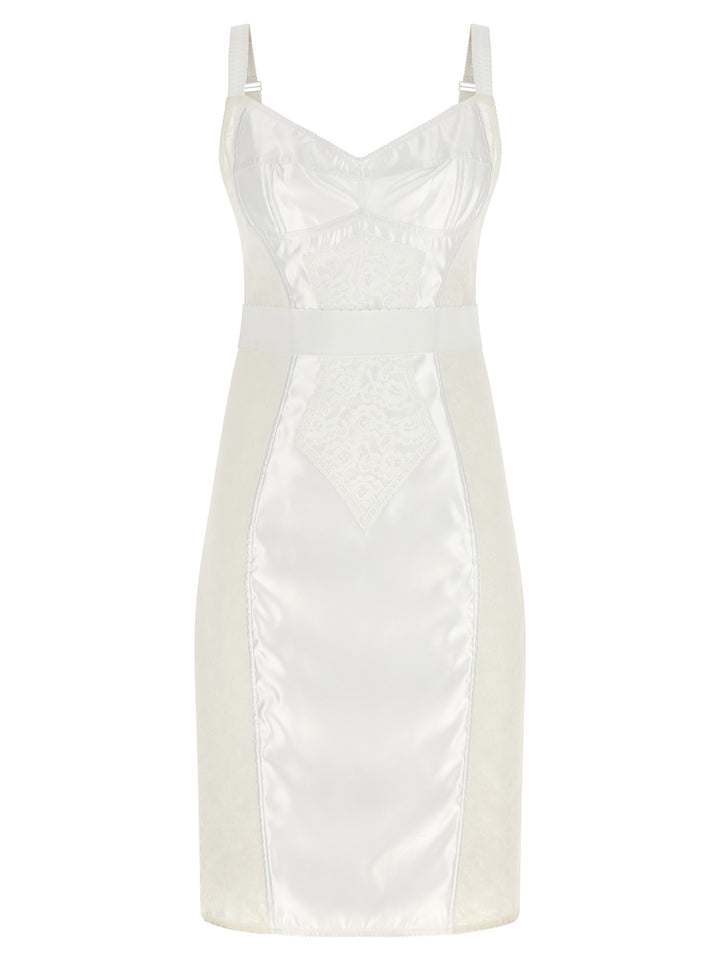 Dolce &amp; Gabbana Sample Sale | Dolce &amp; Gabbana White Polyamide Midi Dress - | Designer outlet