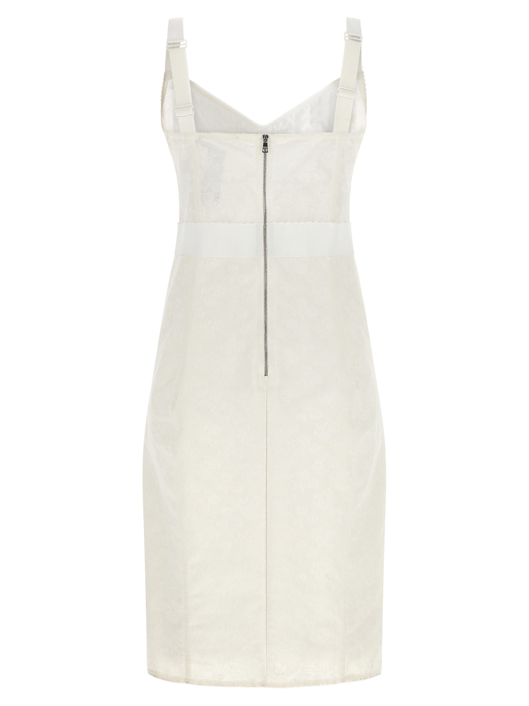 Dolce &amp; Gabbana Sample Sale | Dolce &amp; Gabbana White Polyamide Midi Dress - | Designer outlet