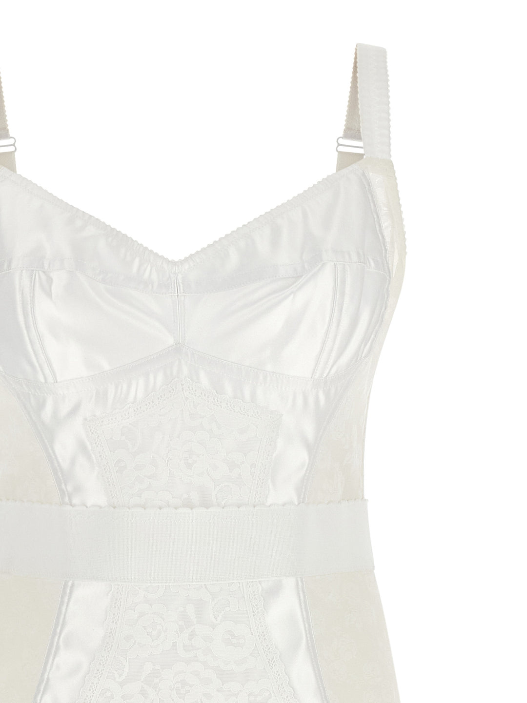 Dolce &amp; Gabbana Sample Sale | Dolce &amp; Gabbana White Polyamide Midi Dress - | Designer outlet