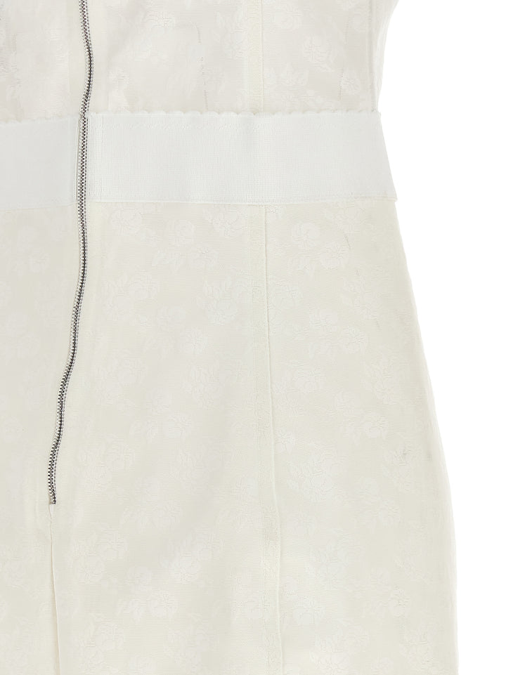 Dolce &amp; Gabbana Sample Sale | Dolce &amp; Gabbana White Polyamide Midi Dress - | Designer outlet