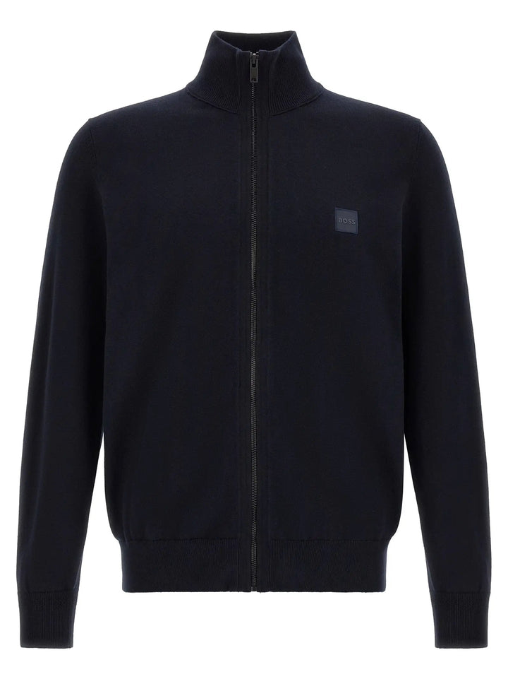 Hugo Boss Sample Sale | Hugo Boss Blue Cotton Cardigan - | Designer outlet