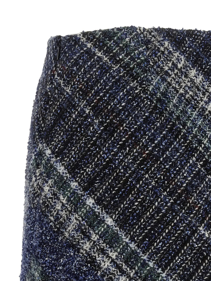 Missoni Sample Sale | Missoni Blue Wool Long Skirt - | Designer outlet