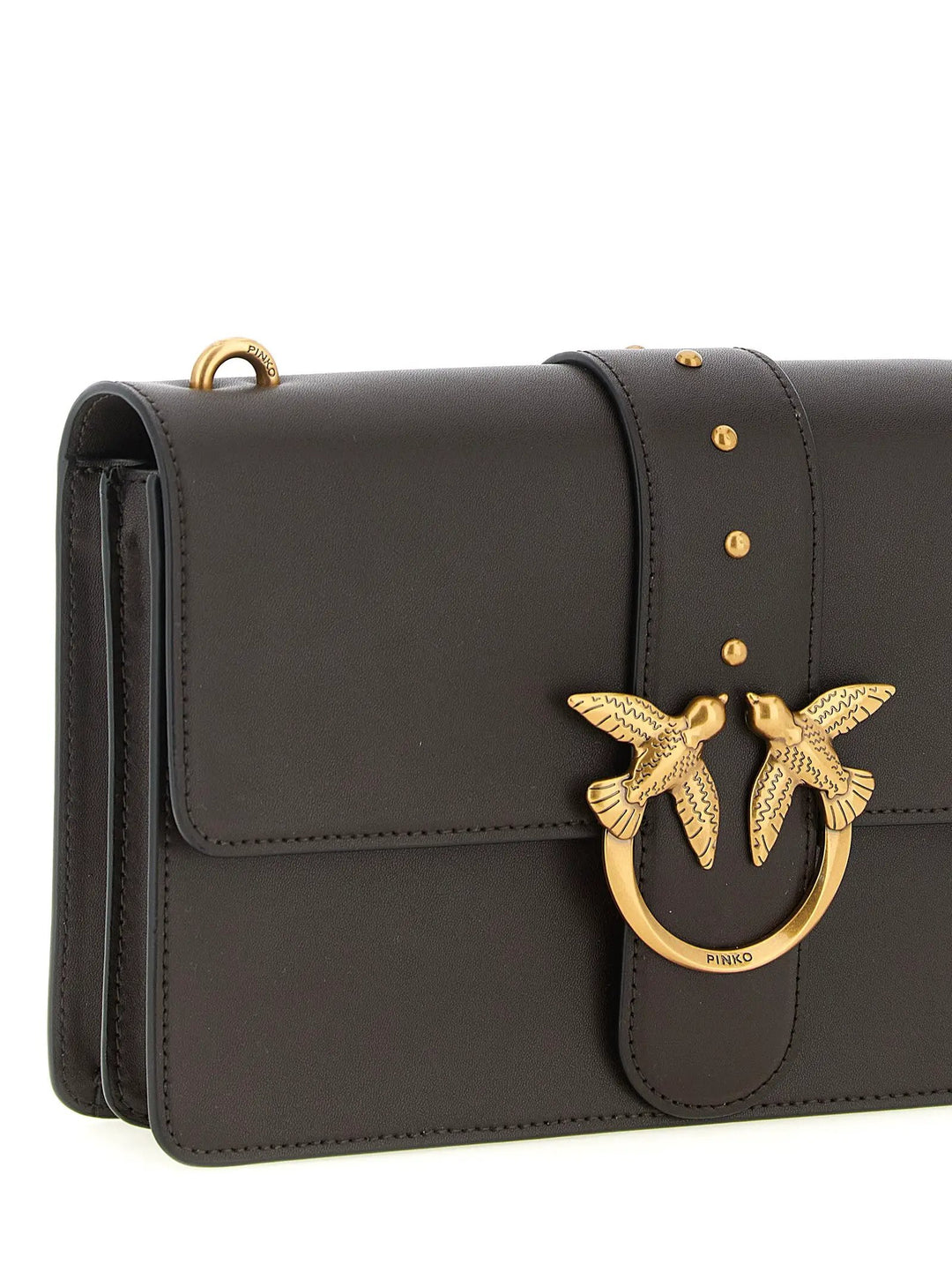 PINKO Sample Sale | PINKO Brown Calfskin Crossbody Bag - | Designer outlet