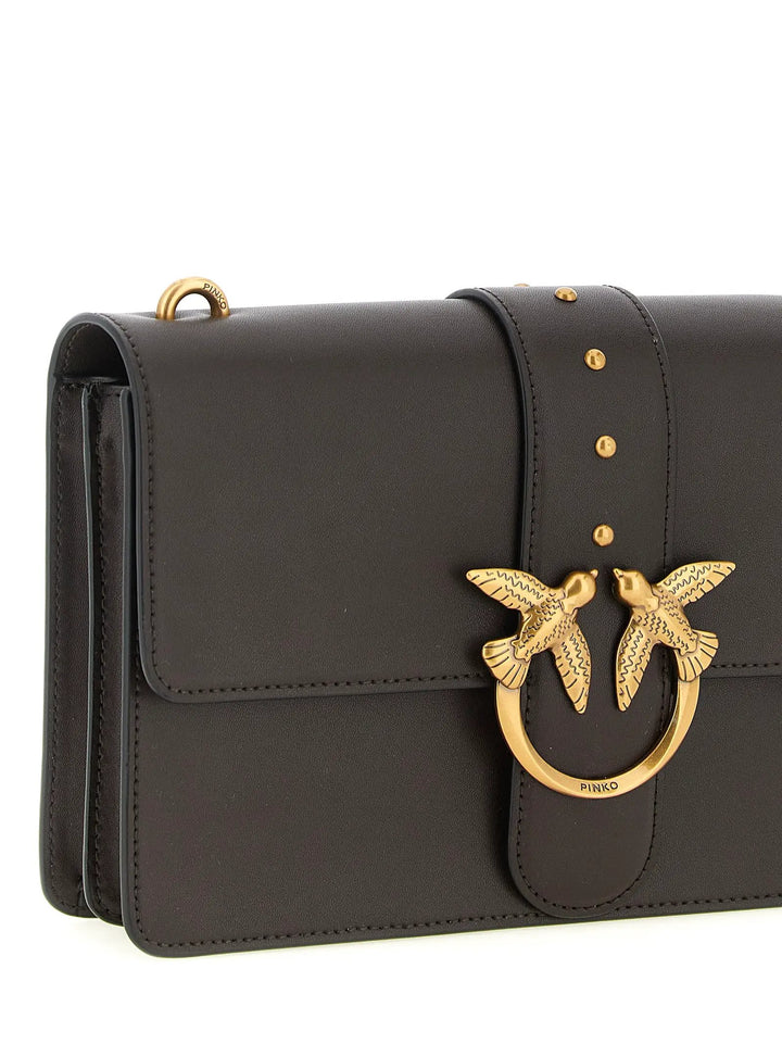 PINKO Sample Sale | PINKO Brown Calfskin Crossbody Bag - | Designer outlet