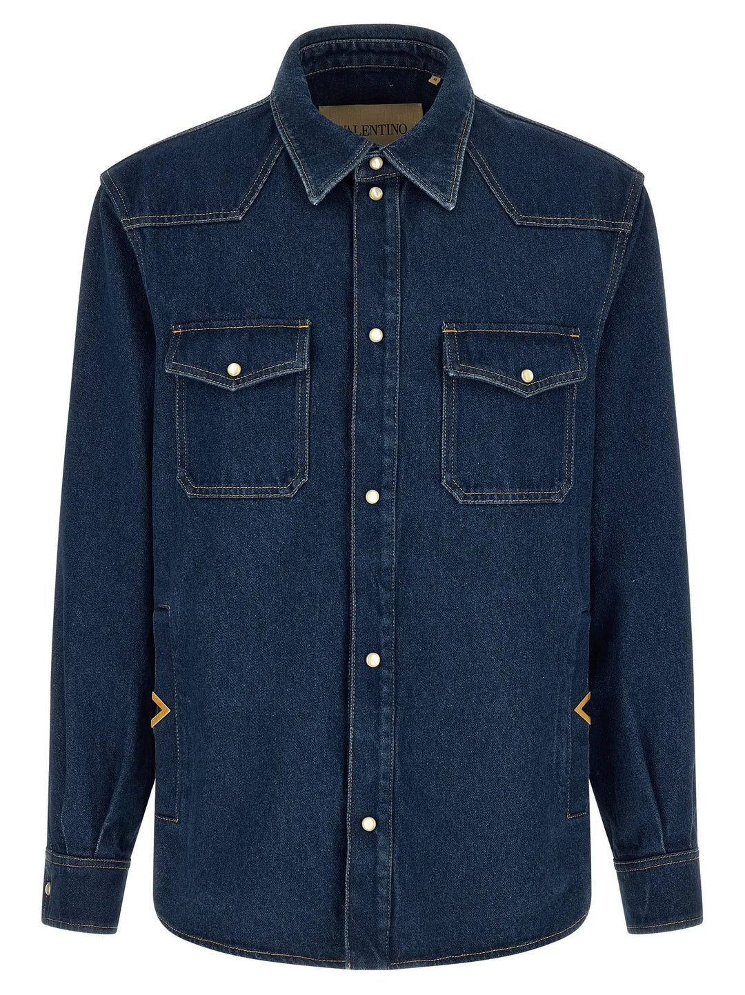 Valentino Garavani Sample Sale | Valentino Garavani Blue Cotton Blouse - | Designer outlet
