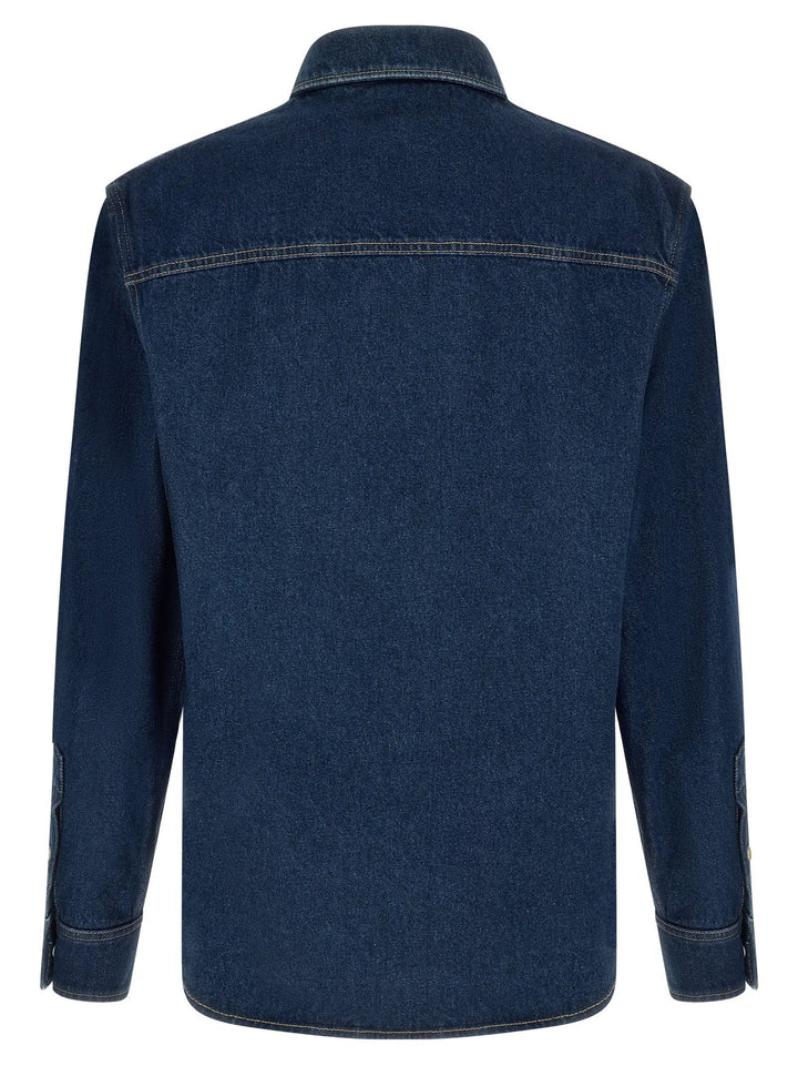 Valentino Garavani Sample Sale | Valentino Garavani Blue Cotton Blouse - | Designer outlet