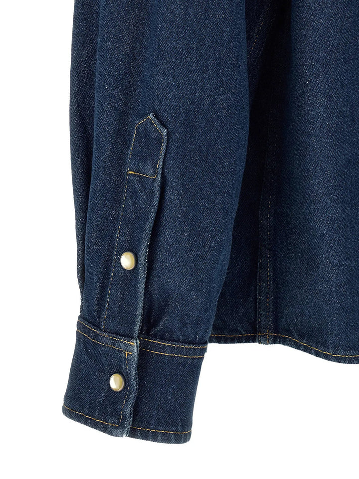 Valentino Garavani Sample Sale | Valentino Garavani Blue Cotton Blouse - | Designer outlet