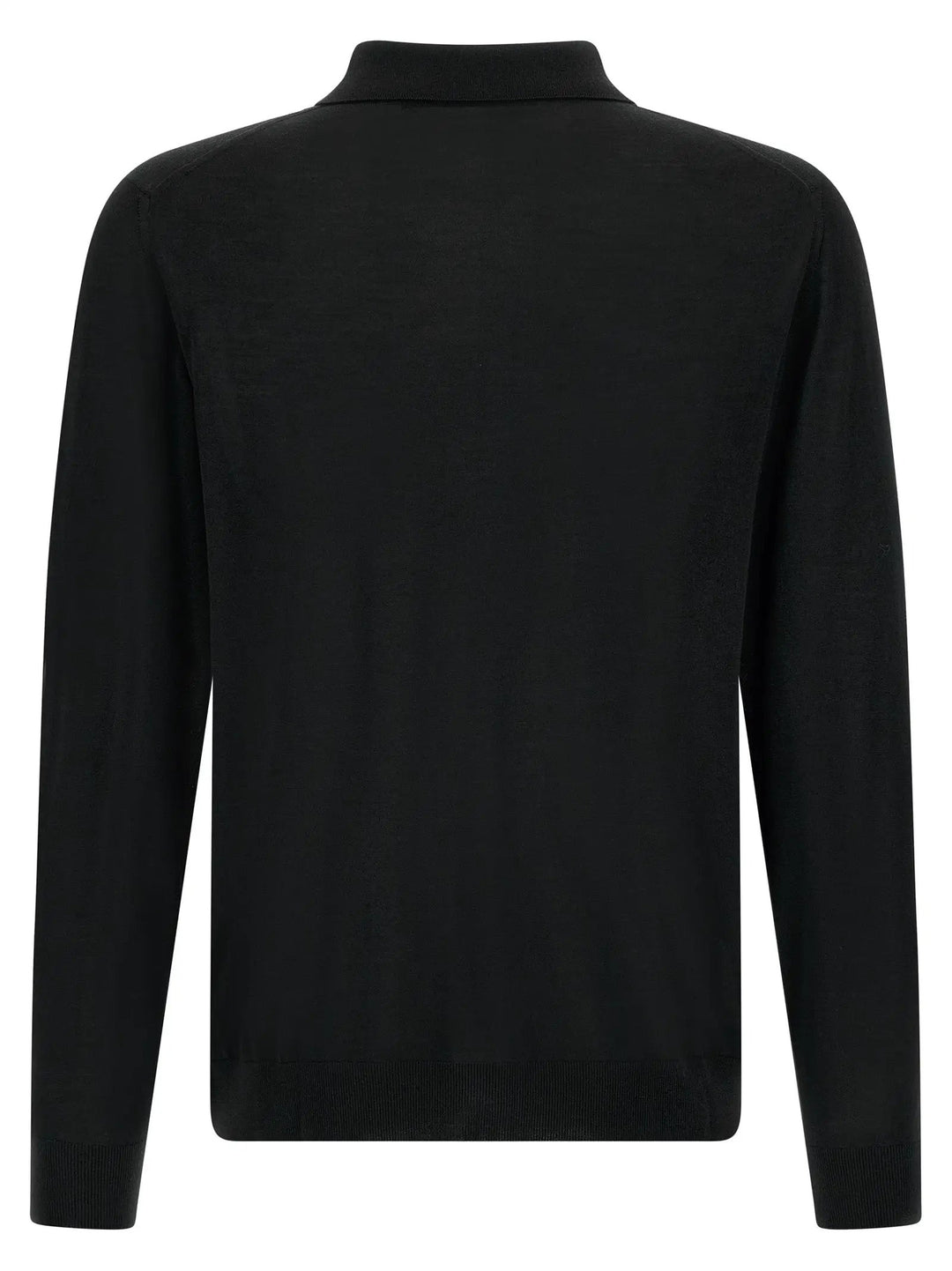 Kiton Sample Sale | Kiton Black Wool Polo Shirt - | Designer outlet