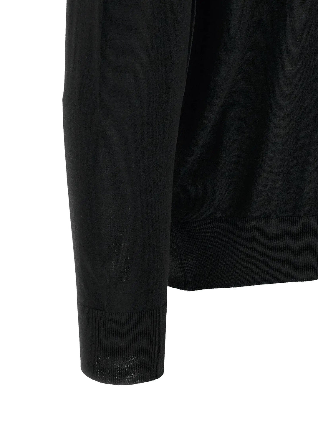 Kiton Sample Sale | Kiton Black Wool Polo Shirt - | Designer outlet