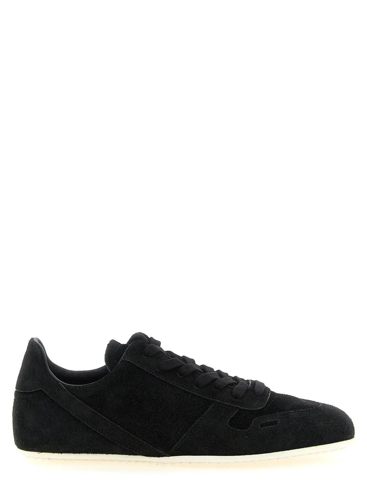Rick Owens Sample Sale | Rick Owens Bicolor Calfskin Low Top Sneakers - | Designer outlet