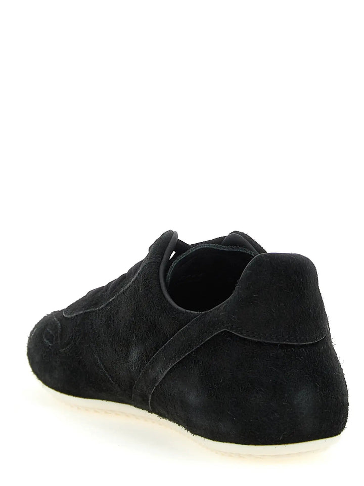 Rick Owens Sample Sale | Rick Owens Bicolor Calfskin Low Top Sneakers - | Designer outlet