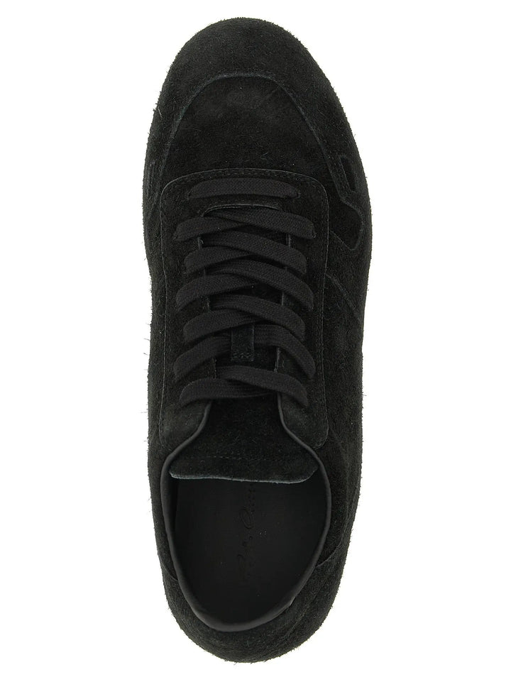 Rick Owens Sample Sale | Rick Owens Bicolor Calfskin Low Top Sneakers - | Designer outlet