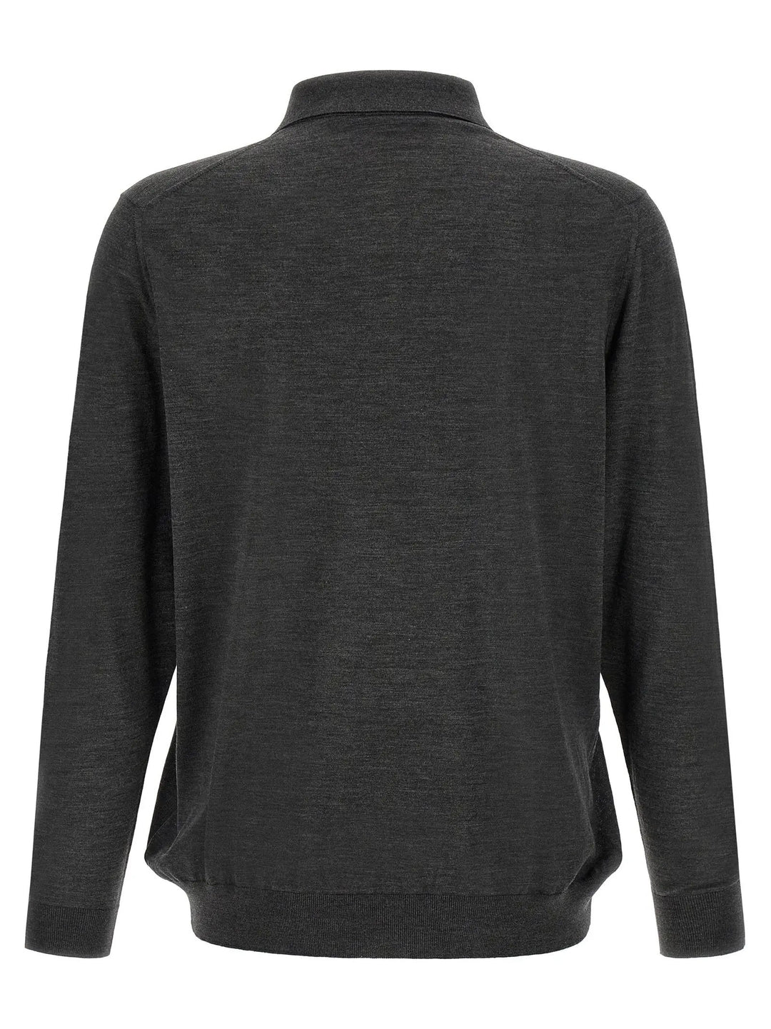 Kiton Sample Sale | Kiton Gray Wool Polo Shirt - | Designer outlet