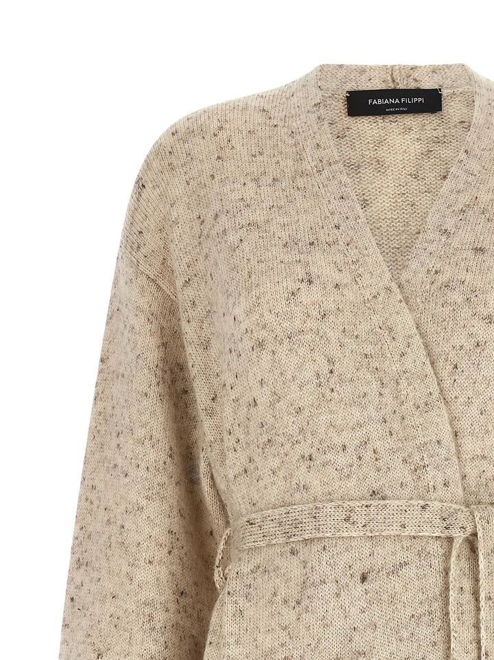 Fabiana Filippi Sample Sale | Fabiana Filippi Beige Wool Cardigan - | Designer outlet