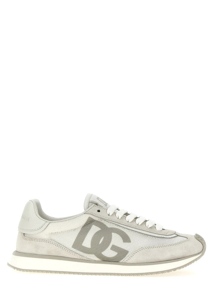 Dolce &amp; Gabbana Sample Sale | Dolce &amp; Gabbana Gray Calfskin Low Top Sneakers - | Designer outlet