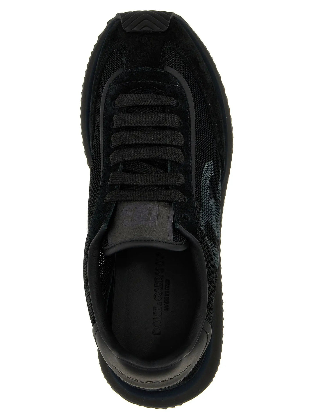 Dolce &amp; Gabbana Sample Sale | Dolce &amp; Gabbana Black Calfskin Athletic Sneakers - | Designer outlet