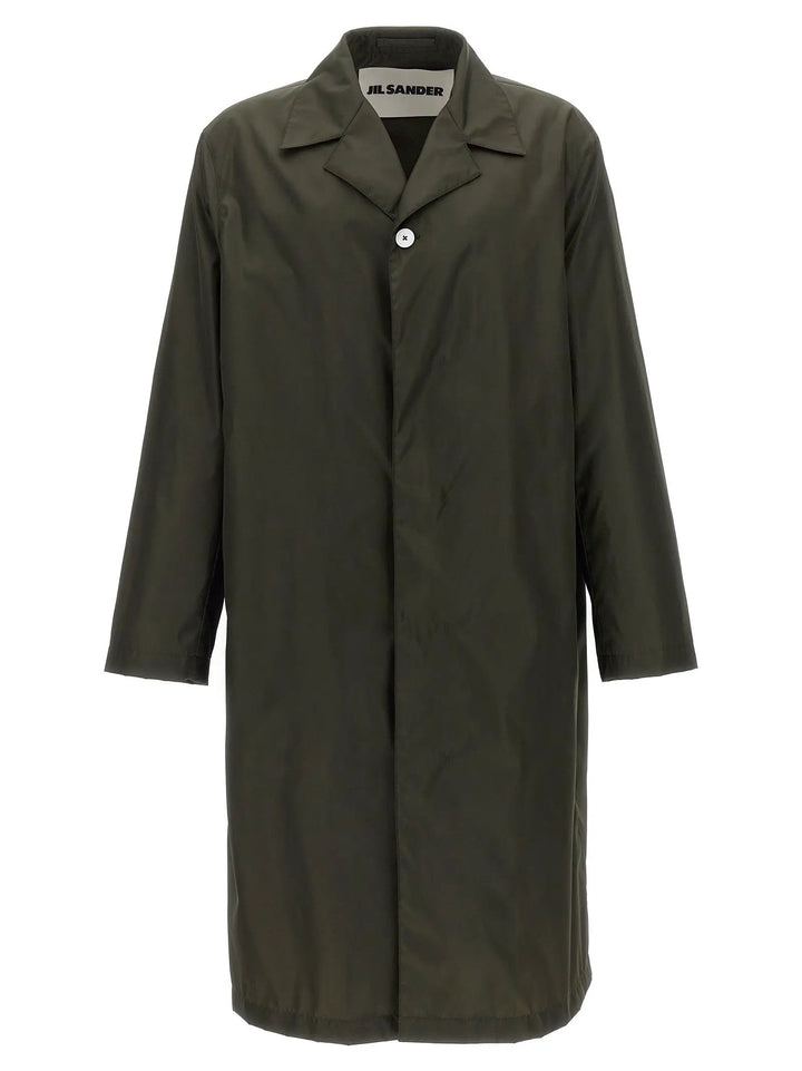 Jil Sander Sample Sale | Jil Sander Bicolor Polyamide Coat - | Designer outlet