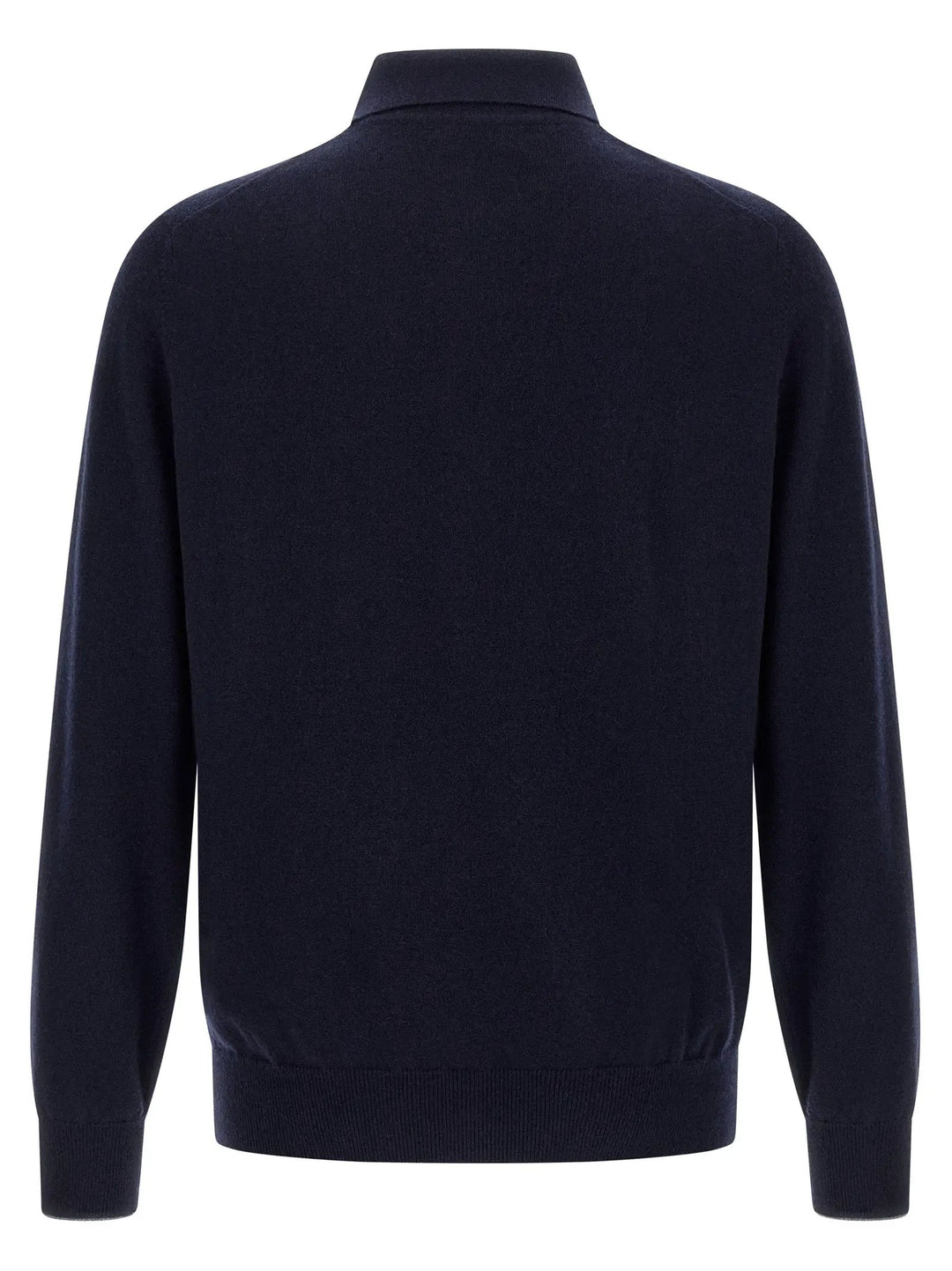 Brunello Cucinelli Sample Sale | Brunello Cucinelli Blue Cashmere Polo Shirt - | Designer outlet