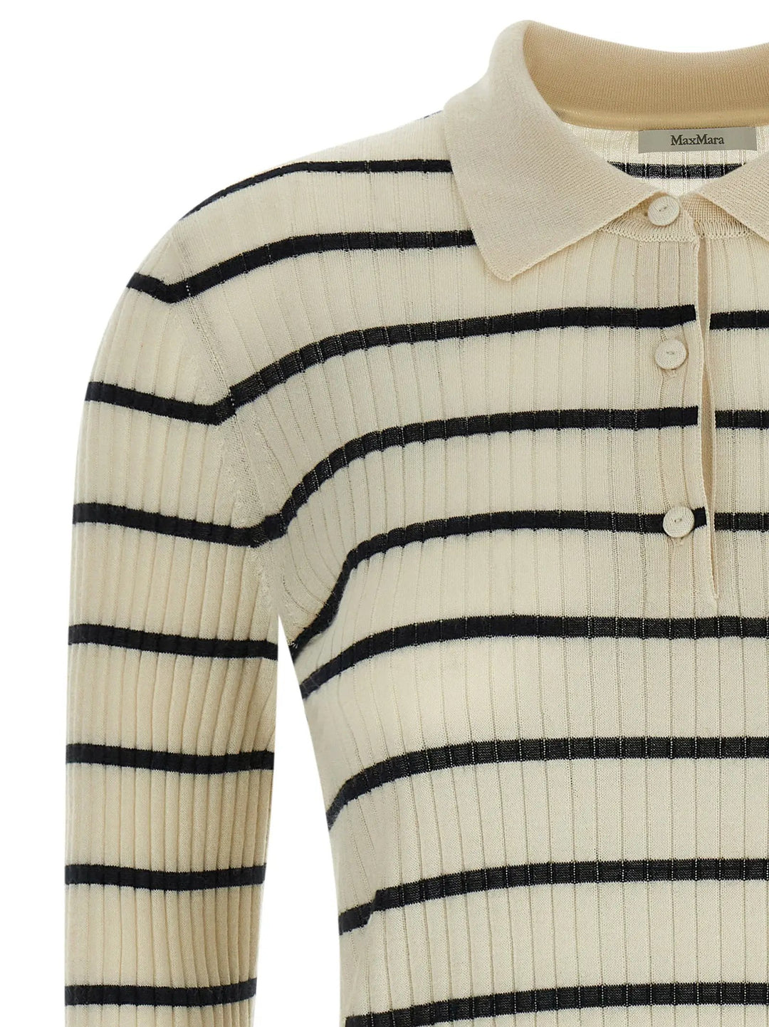Max Mara Sample Sale | Max Mara Blue Cashmere Polo Shirt - | Designer outlet
