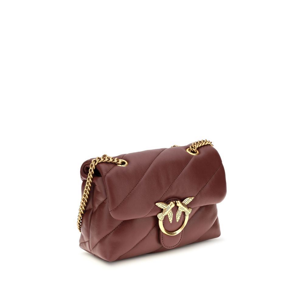PINKO Sample Sale | PINKO Bordeaux Calf Leather Bos Taurus Shoulder Bag - | Designer outlet