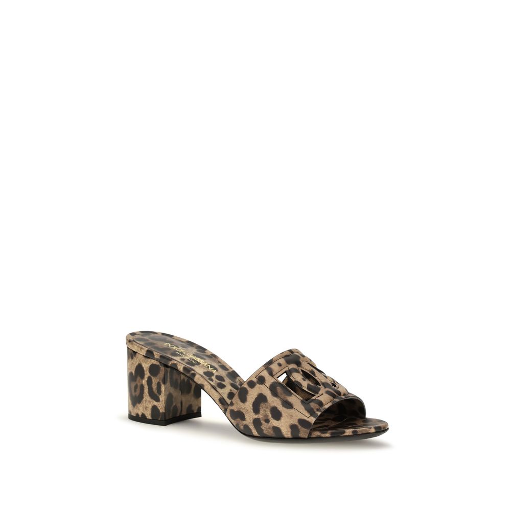 Dolce & Gabbana Sample Sale | Dolce & Gabbana Beige Calf Leather Bos Taurus Mules - | Designer outlet