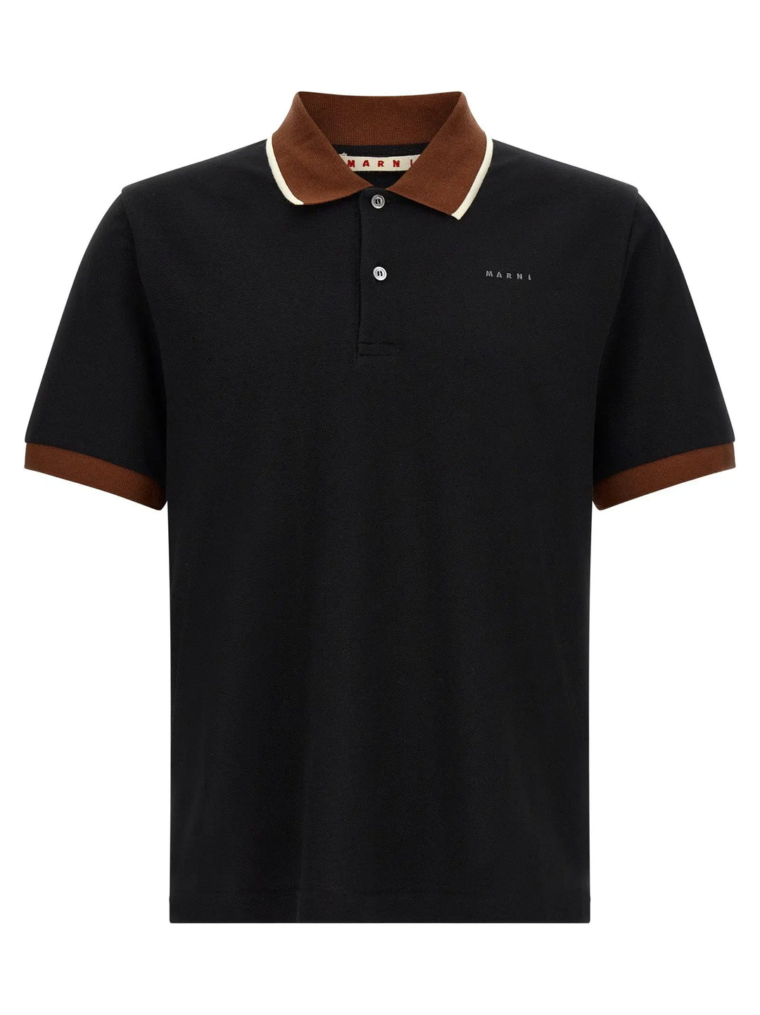 Marni Sample Sale | Marni Black Cotton Polo Shirt - | Designer outlet