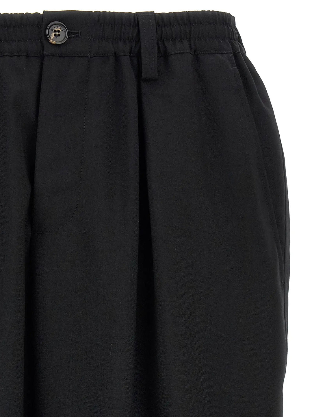 Marni Sample Sale | Marni Black Virgin Wool Cropped Pants - | Designer outlet