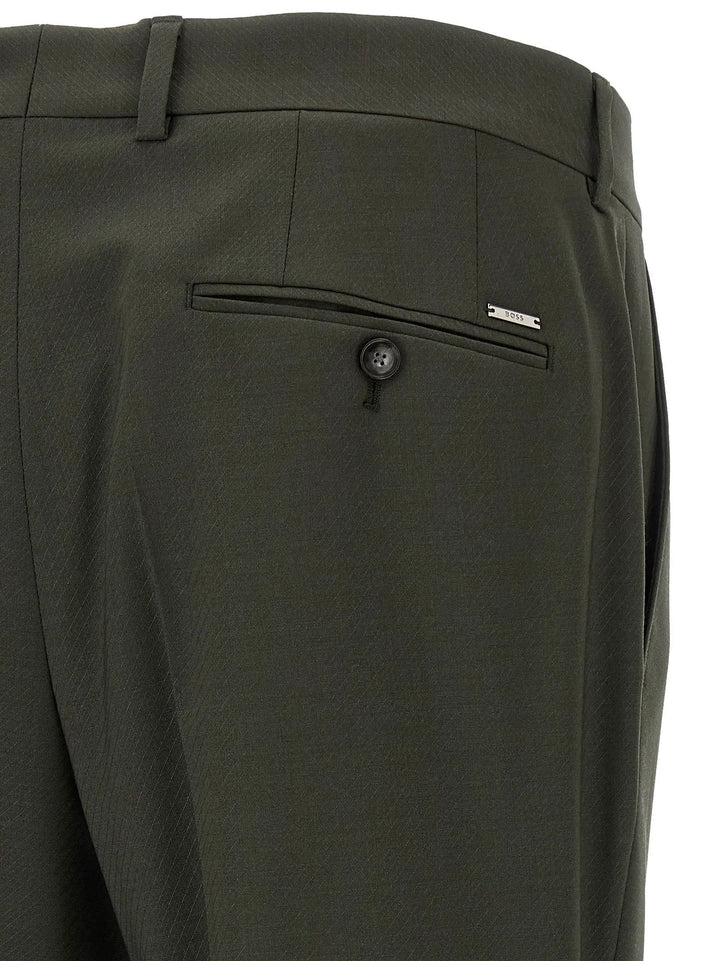 Hugo Boss Sample Sale | Hugo Boss Bicolor Virgin Wool Pants - | Designer outlet
