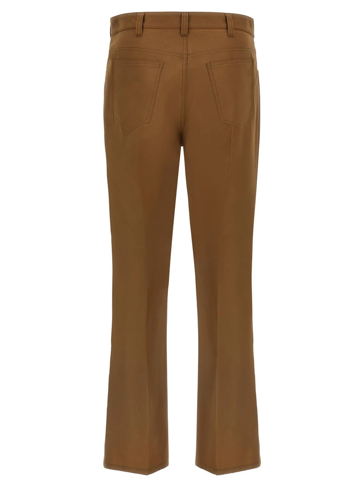 Marni Sample Sale | Marni Brown Virgin Wool Casual Pants - | Designer outlet