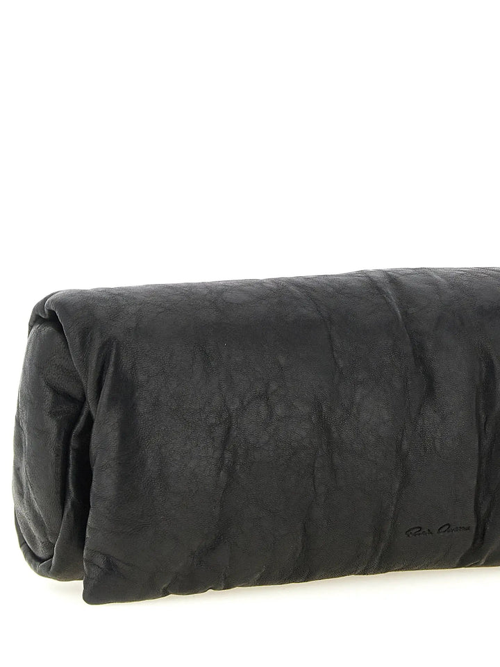 Rick Owens Sample Sale | Rick Owens Black Lamb Leather Clutch Bag - | Designer outlet