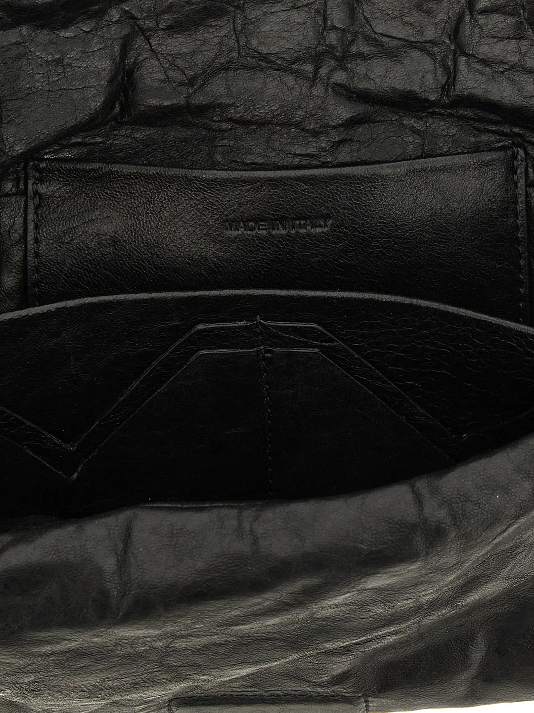Rick Owens Sample Sale | Rick Owens Black Lamb Leather Clutch Bag - | Designer outlet