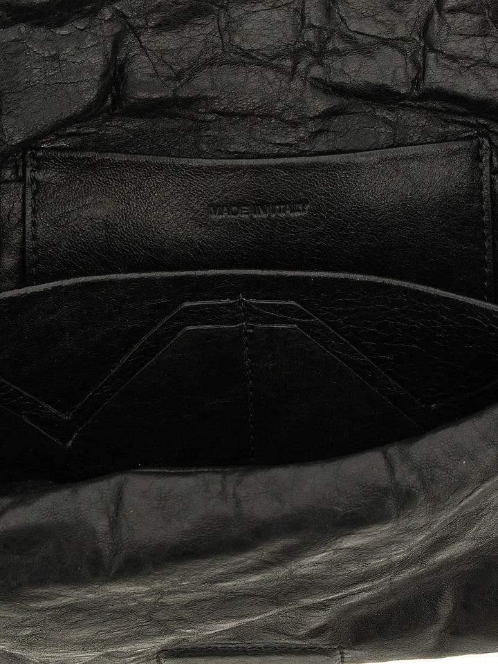 Rick Owens Sample Sale | Rick Owens Black Lamb Leather Clutch Bag - | Designer outlet