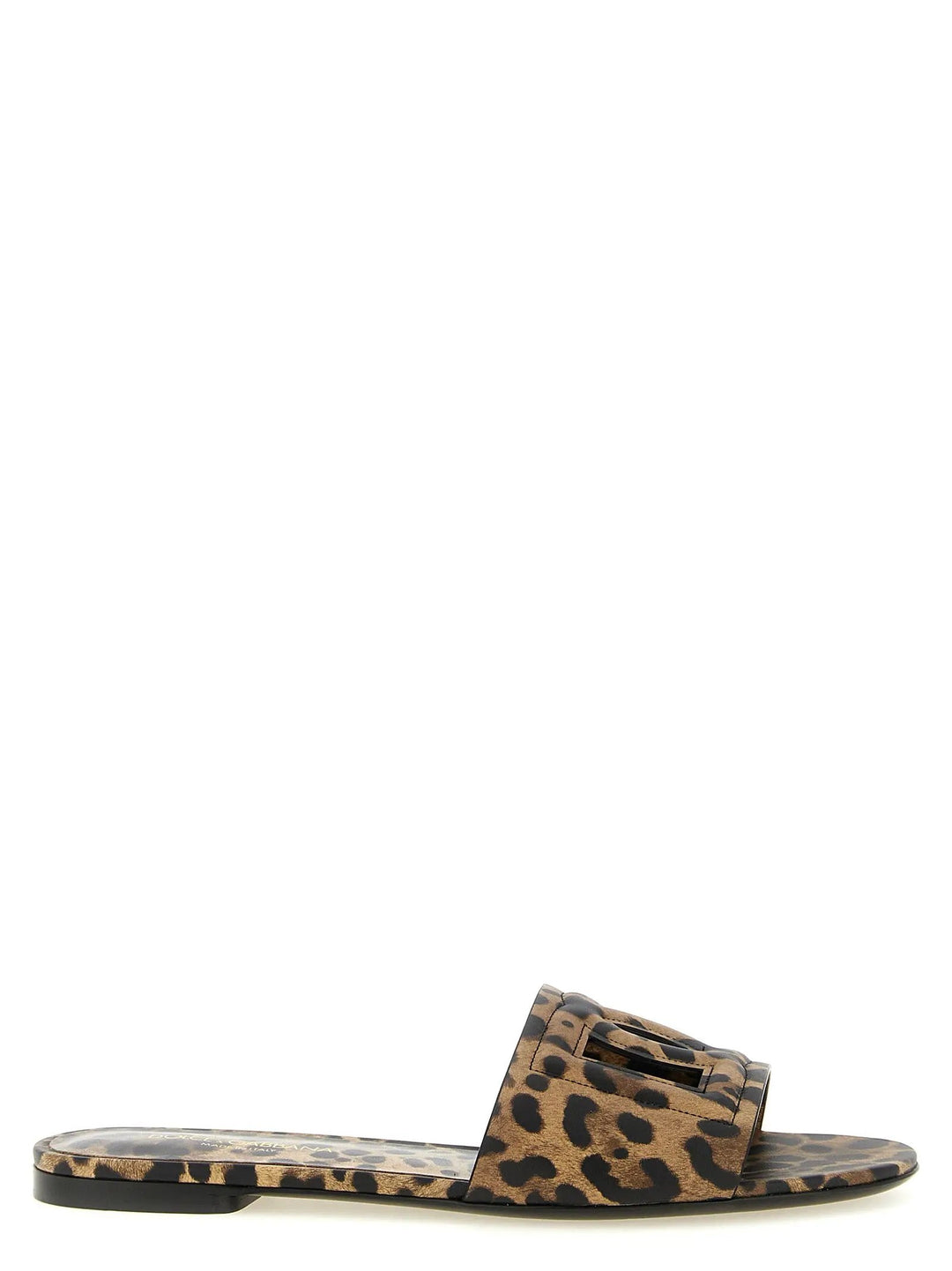 Dolce &amp; Gabbana Sample Sale | Dolce &amp; Gabbana Brown Calfskin Slides - | Designer outlet
