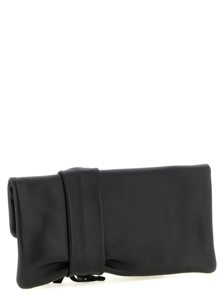 Jimmy Choo Sample Sale | Jimmy Choo Black Lamb Leather Clutch Bag - | Designer outlet