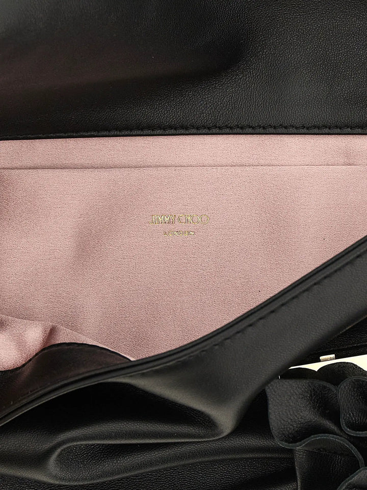 Jimmy Choo Sample Sale | Jimmy Choo Black Lamb Leather Clutch Bag - | Designer outlet